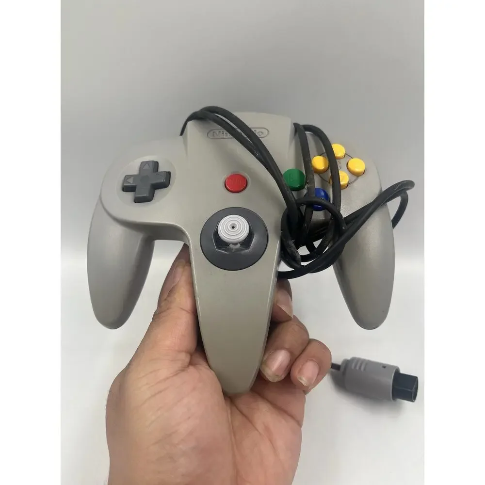 Official Nintendo 64 Controller Gray OEM Tight Stick N64 TESTED WORKING